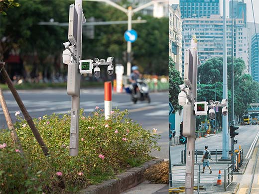 貴港市街道交通噪聲在線監測、全天候自動超標變色預警監測、助力解決噪聲擾民問題，創建智慧城市發展